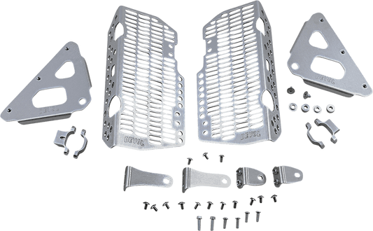 DEVOL Radiator Guards for Honda 0101 - 1213 - Brushed Aluminum - Moto - House MX