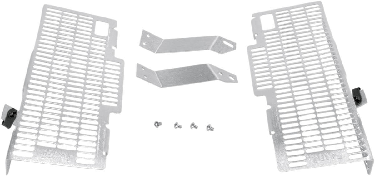 DEVOL Radiator Guards for Honda 0101 - 1301 * Brushed Aluminum, High - Grade Aluminum Alloy, Direct Frame Mounting - Moto - House MX