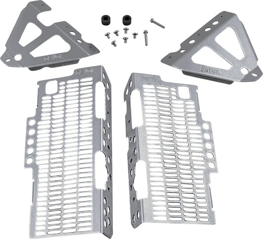 DEVOL Radiator Guards for Honda 0101 - 1303 * Brushed Aluminum - Moto - House MX