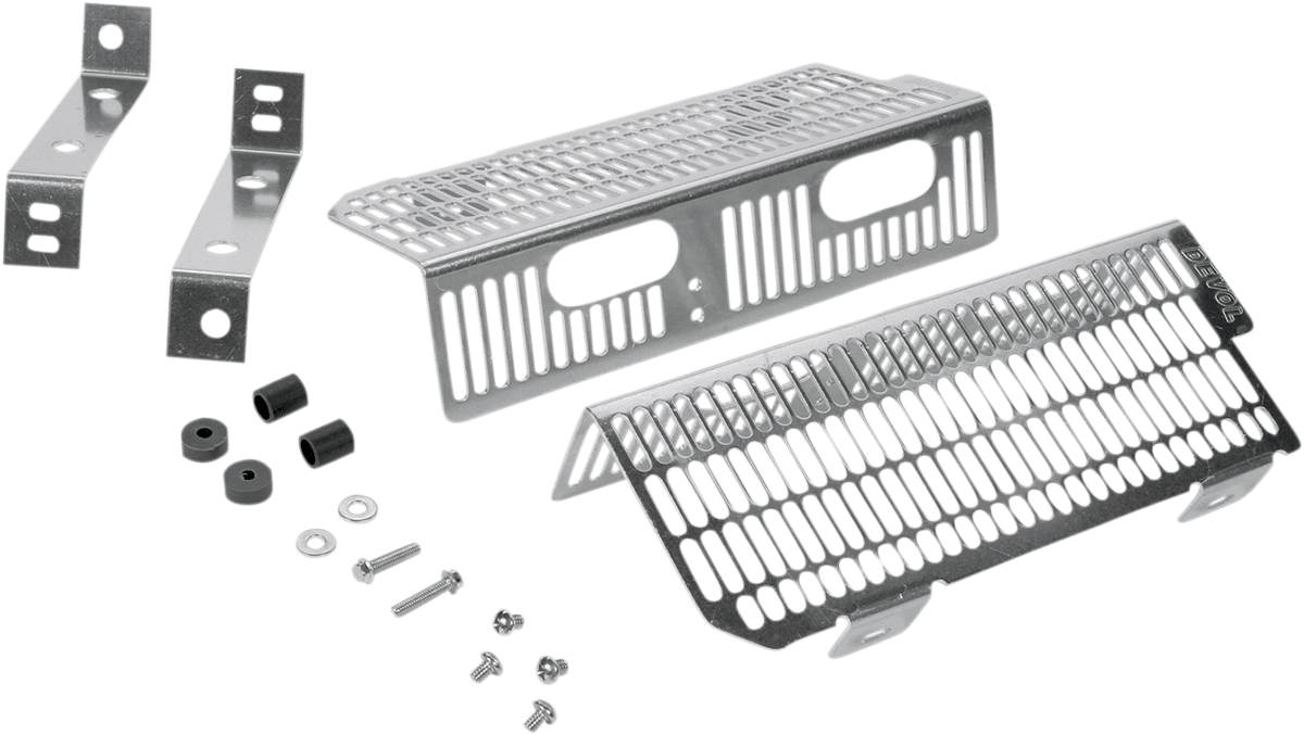DEVOL Radiator Guards for KTM 0101 - 3101 * Brushed Aluminum - Moto - House MX