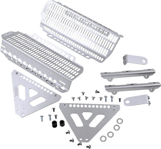 DEVOL Radiator Guards for KTM and Husqvarna - Brushed Aluminum Part 0101 - 3403 - Moto - House MX