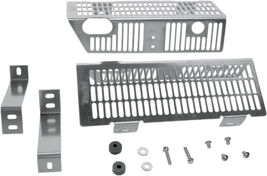 DEVOL Radiator Guards for Yamaha 0101 - 5402 - Brushed Aluminum Protection - Moto - House MX