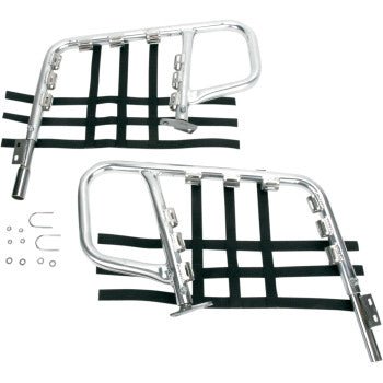 DG Performance - 60 - 6235 - Alloy Nerf Bars - Natural/Black - 1985 - 1986 Suzuki LT - R250 QuadRacer - Moto - House MX