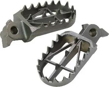 DRC 57mm Ultra Wide Steel Footpegs D48 - 02 - 832 - Honda CRF250R, CRF450R, and CRF450RX - Moto - House MX