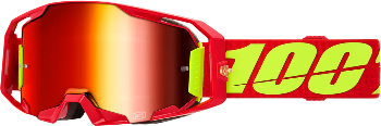 100% ARMATIC GOGGLE RED MIRROR RED LENS