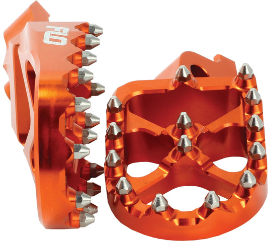 FLO MOTORSPORTS FPEG-795ORG 2012-2016 KTM 350/500 EXC XCF-W Off-Road Foot Pegs
