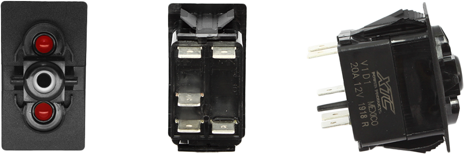 XTC Power Products SW11-RR000000 2024 UTV Dash Switch Body Single Acc Red