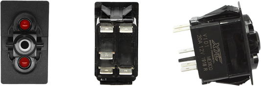 XTC Power Products SW11-RR000000 2024 UTV Dash Switch Body Single Acc Red