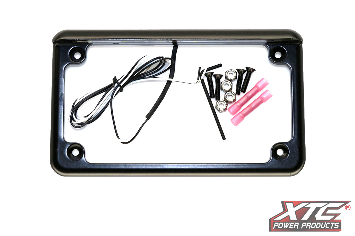 XTC Power Products LF-6BK 2024 Universal License Plate Frame LED