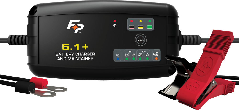 FIRE POWER - BATTERY CHARGER 12V 5.1 A Lead - Acid and Lithium - ion - Fully Automatic - 490 - 2902 - Moto - House MX