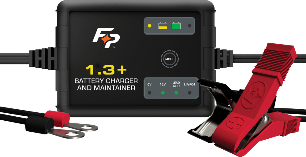 FIRE POWER - BATTERY CHARGER 6V/12V 1.3A Lead - Acid and Lithium - ion - Fully Automatic - 490 - 2901 - Moto - House MX