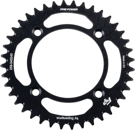 FIRE POWER FIRE POWER Rear Sprocket Aluminum 40 Tooth for Gas - Gas MC 50 (Part FPA - 452 - 40 - BLK) FPA - 452 - 40 - BLK - Moto - House MX