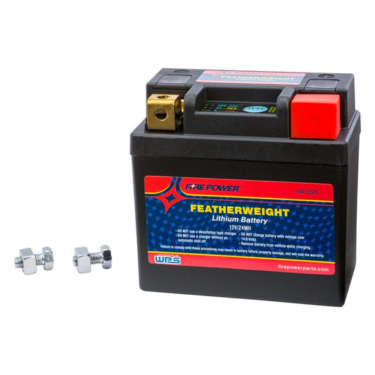 Fire Power Honda CRF250R / CRF450R Featherweight Lithium Battery HJ04L - FP - B - Moto - House MX