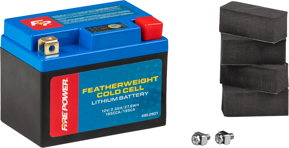 Fire Power Lithium Battery 185 CCA - Lightweight - HJTZ7S - FP - B - C - 2018 - 2022 Yamaha YZ250F, YZ450F - Moto - House MX