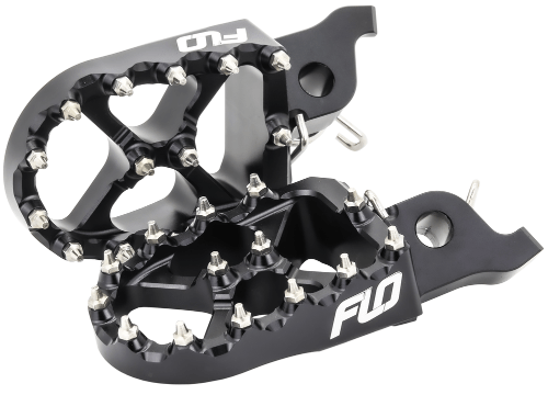 FLO Motorsports Foot Pegs - Jet Fuel or Black - 2002 - 2023 Kawasaki KLX110 - Moto - House MX