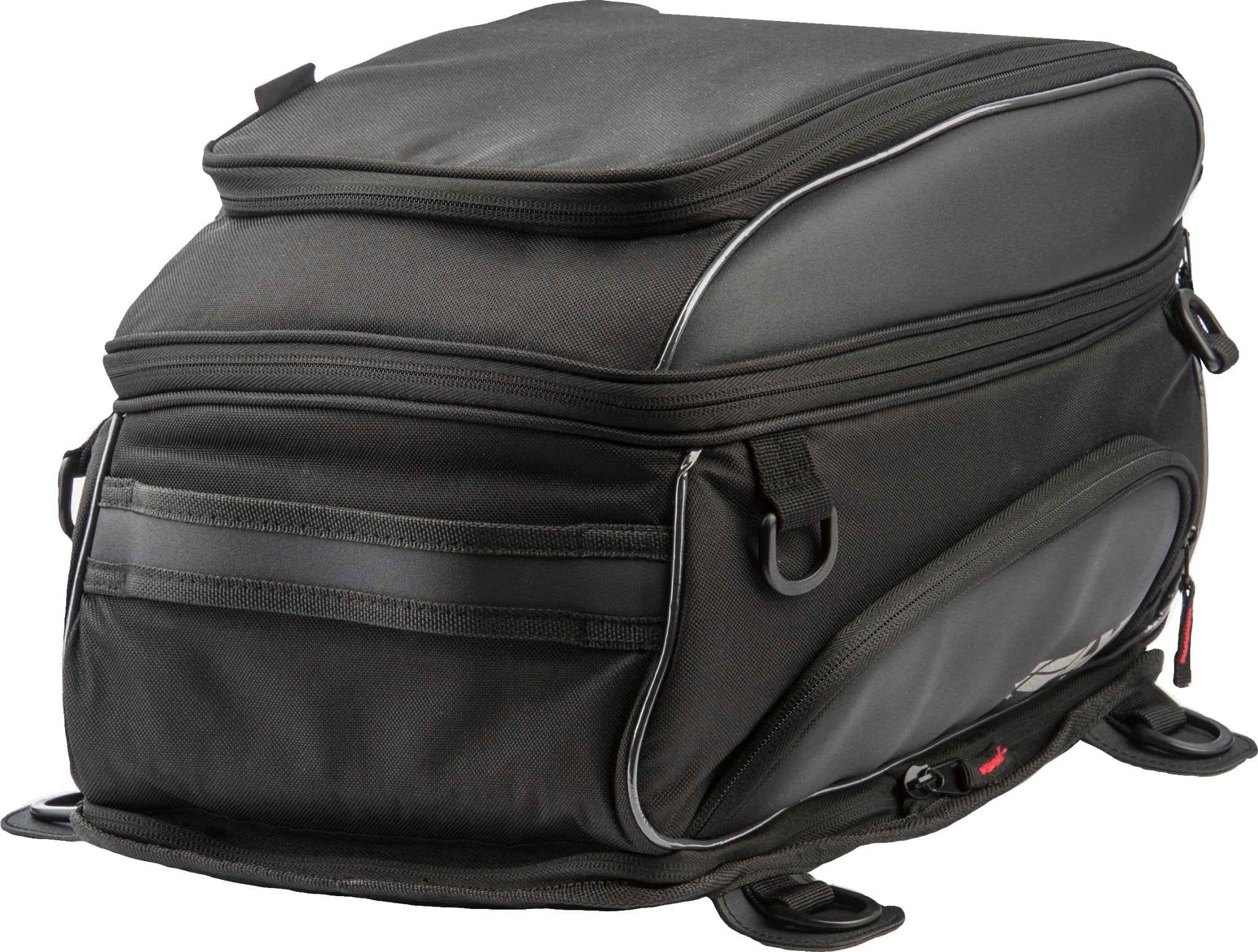 Fly Racing Tail Bag - Expandable 19–25L Motorcycle Storage with Rain Cover & Reflective Trim