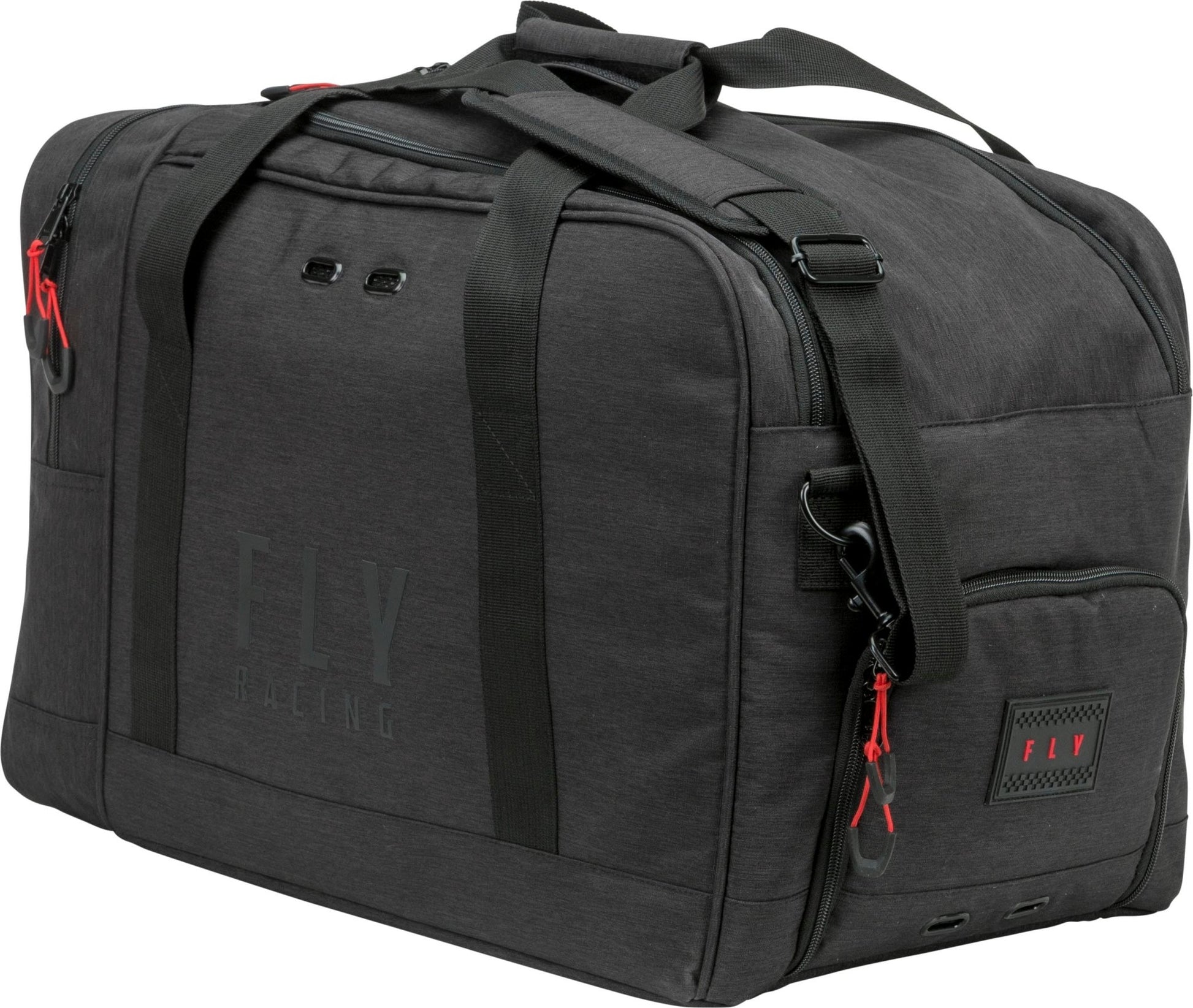FLY Racing Carry On Bag Black * Durable Motorcycle Gear Luggage with Shoe Compartment and Padded Handles - Moto - House MX