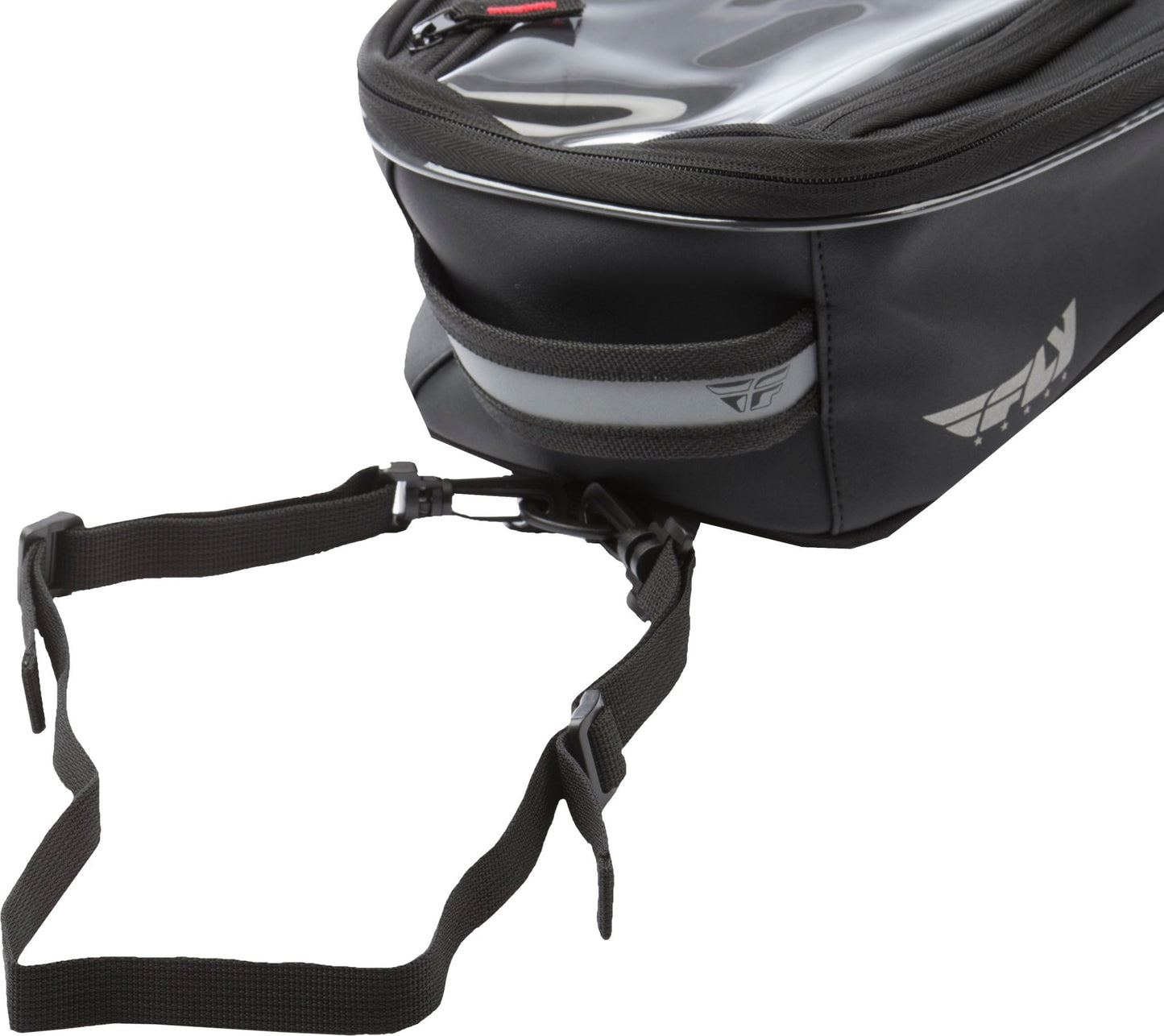 Fly Racing Small Tank Bag Black with 7.5 Liter Capacity and Touch Screen Pocket - Moto - House MX
