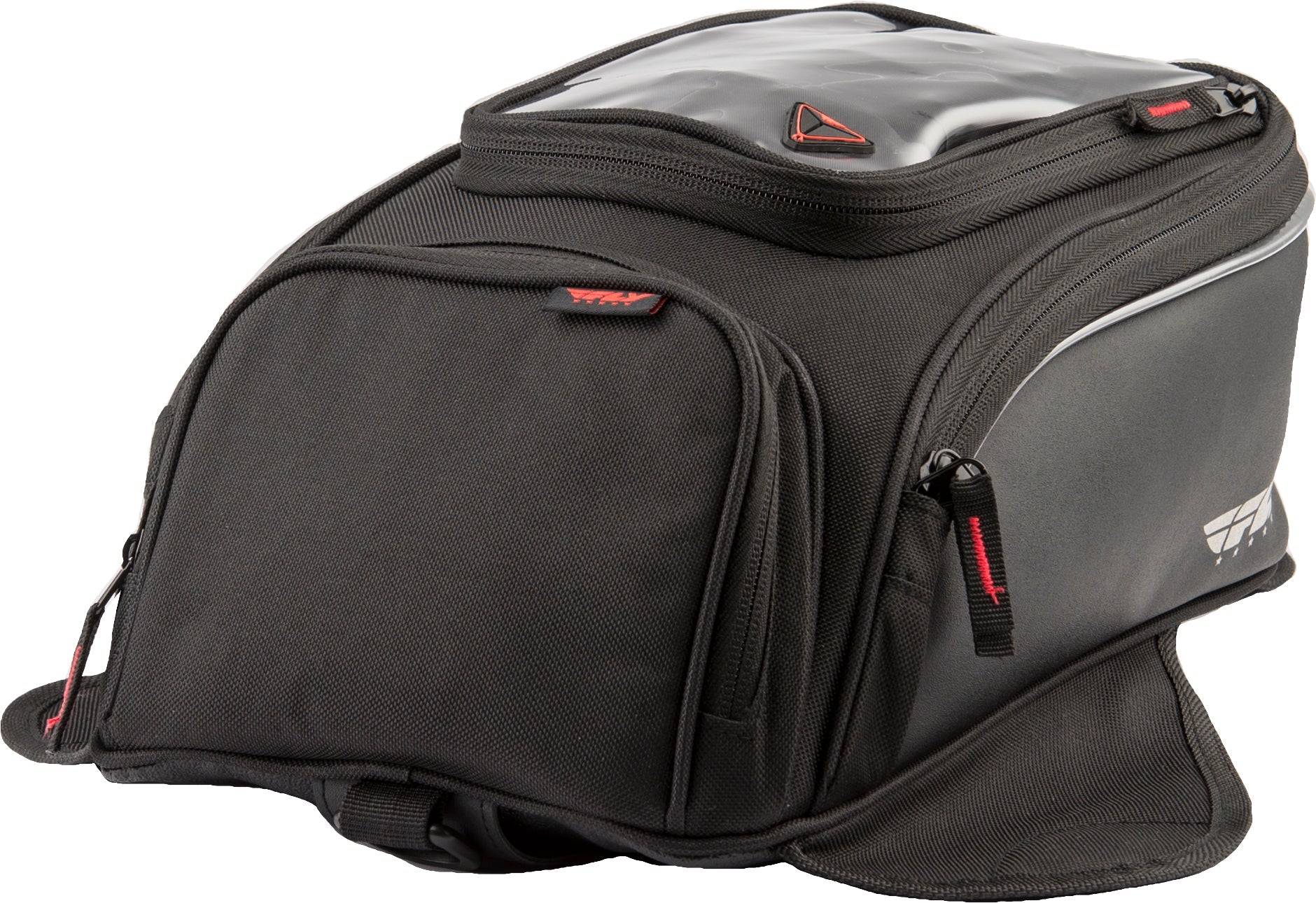 Fly Racing Small Tank Bag Black with 7.5 Liter Capacity and Touch Screen Pocket - Moto - House MX