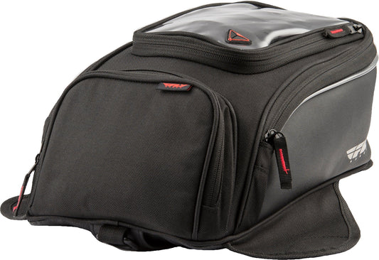 Fly Racing Small Tank Bag Black with 7.5 Liter Capacity and Touch Screen Pocket - Moto - House MX
