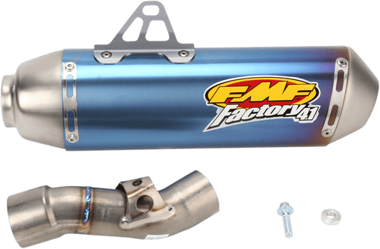 FMF 041291 Factory 4.1 Slip - On Muffler – 2007–2025 Honda CRF150R - Anodized Titanium - Moto - House MX