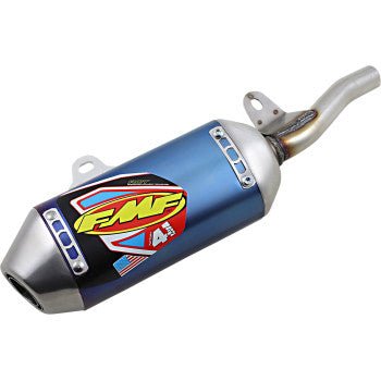 FMF Aluminum Mini Factory 4.1 RCT Blue Ti - 041595 - (Slip - On) - 2019 - 2023 Honda CRF125F - Moto - House MX