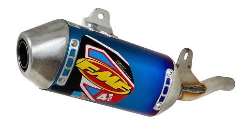 FMF Aluminum Mini Factory 4.1 RCT Blue Ti - 041595 - (Slip - On) - 2019 - 2023 Honda CRF125F - Moto - House MX