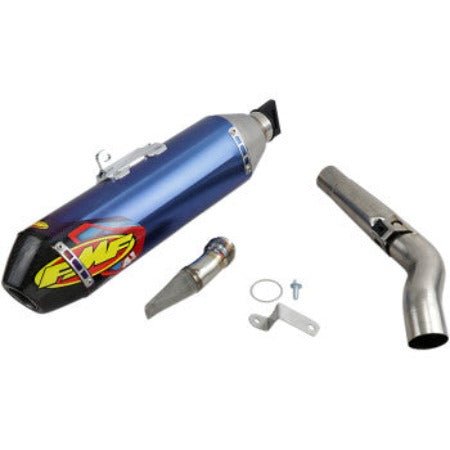 FMF AluminumFactory 4.1 RCT Muffler - Anodized Titanium (Slip - On) - 042371 - 2019 - 2023 Kawasaki KX450F 042369 - Moto - House MX