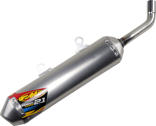 FMF Powercore 2.1 Muffler Aluminum Part Number 025252 for 4 - Stroke Motorcycles - Moto - House MX