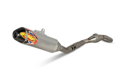 FMF Stainless Steel Factory 4.1 RCT (Full System) Carbon Fiber End Cap - Megabomb Head Pipe - 041612 - 2022 - 2023 Honda CRF250R, CRF250RX - Moto - House MX