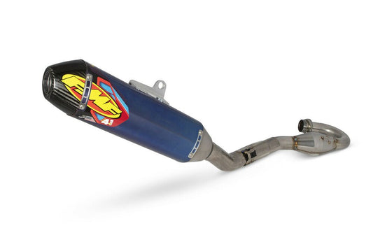 FMF Ti Factory 4.1 RCT (Full System) Carbon Fiber End Cap - Megabomb Head Pipe - 041613 - 2022 - 2024 Honda CRF250R, CRF250RX - Moto - House MX