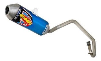 FMF Titanium Mini Factory 4.1 Exhaust System RCT Blue - 042381 - 2002 - 2024 Kawasaki KLX110, KLX110L, KLX100R, and KLX110RL - Moto - House MX