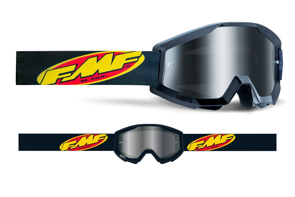 FMF Vision Powercore Youth Goggle Core Black Mirror Silver Lens - F - 50055 - 00002 - Moto - House MX