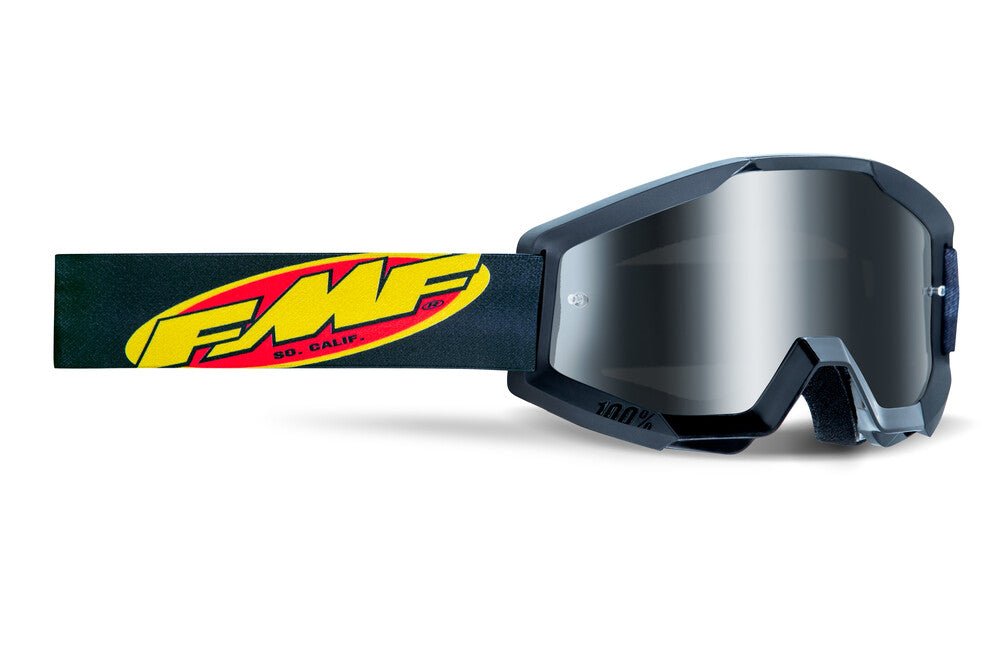 FMF Vision Powercore Youth Goggle Core Black Mirror Silver Lens - F - 50055 - 00002 - Moto - House MX