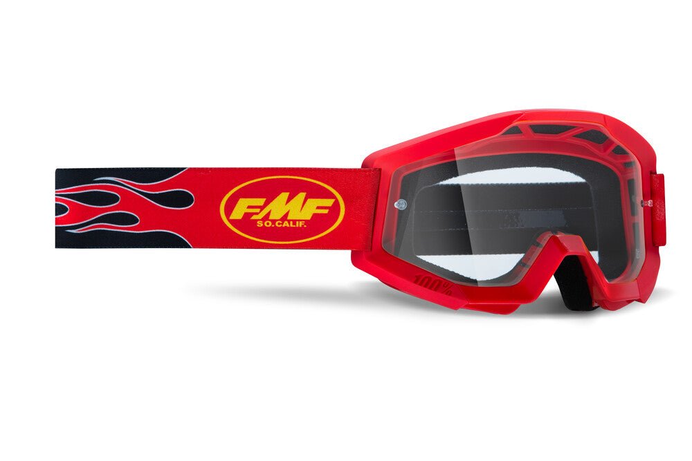 FMF Vision Powercore Youth Goggle Flame Clear Lens - F - 50054 - 00004 - Moto - House MX