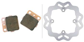 Galfer USA Rear Wave Rotor and Brake Pad Kit - Kawasaki KX85 / KX100 - Moto - House MX