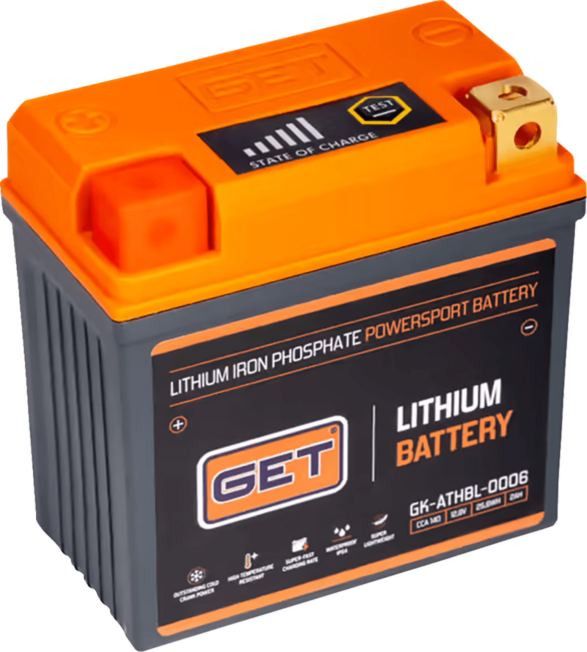 GET Lithium Battery GK - ATHBL - 0006 140A Yamaha YZ450F 23–25, 24 - 25 YZ250F WR250F WR450F - Moto - House MX