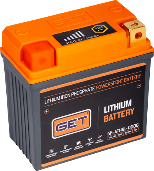 GET Lithium Battery GK - ATHBL - 0006 140A Yamaha YZ450F 23–25, 24 - 25 YZ250F WR250F WR450F - Moto - House MX
