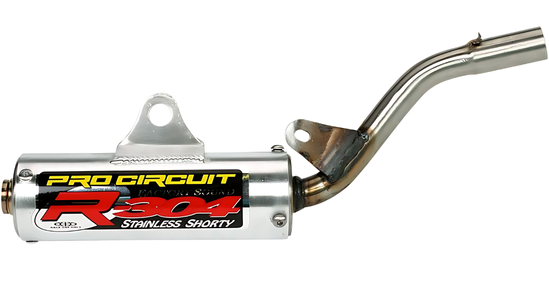 Pro Circuit R304 Shorty Silencers - SK98080-R - Kawasaki KX112, KX100 and KX85