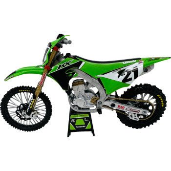 Kawasaki Team KX450F - Jason Anderson - 1:12 Scale - Green/Black - New Ray Toys - Moto - House MX