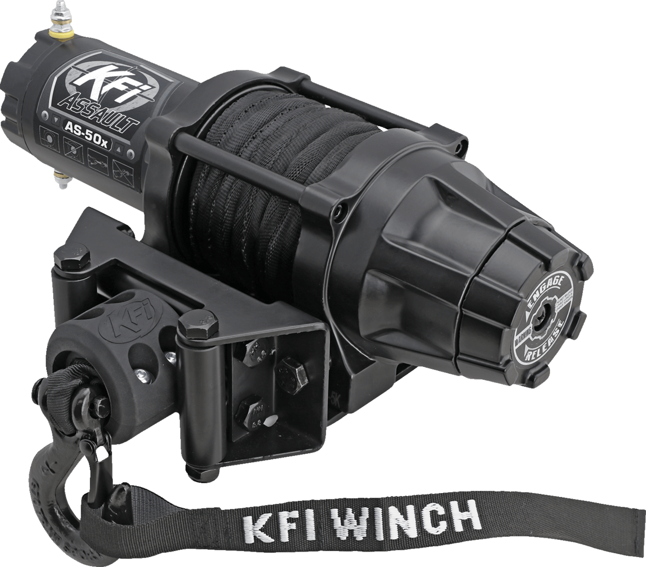 KFI PRODUCTS AS - 50X Assault Winch – 5000 lb Synthetic Cable ATV UTV - Moto - House MX