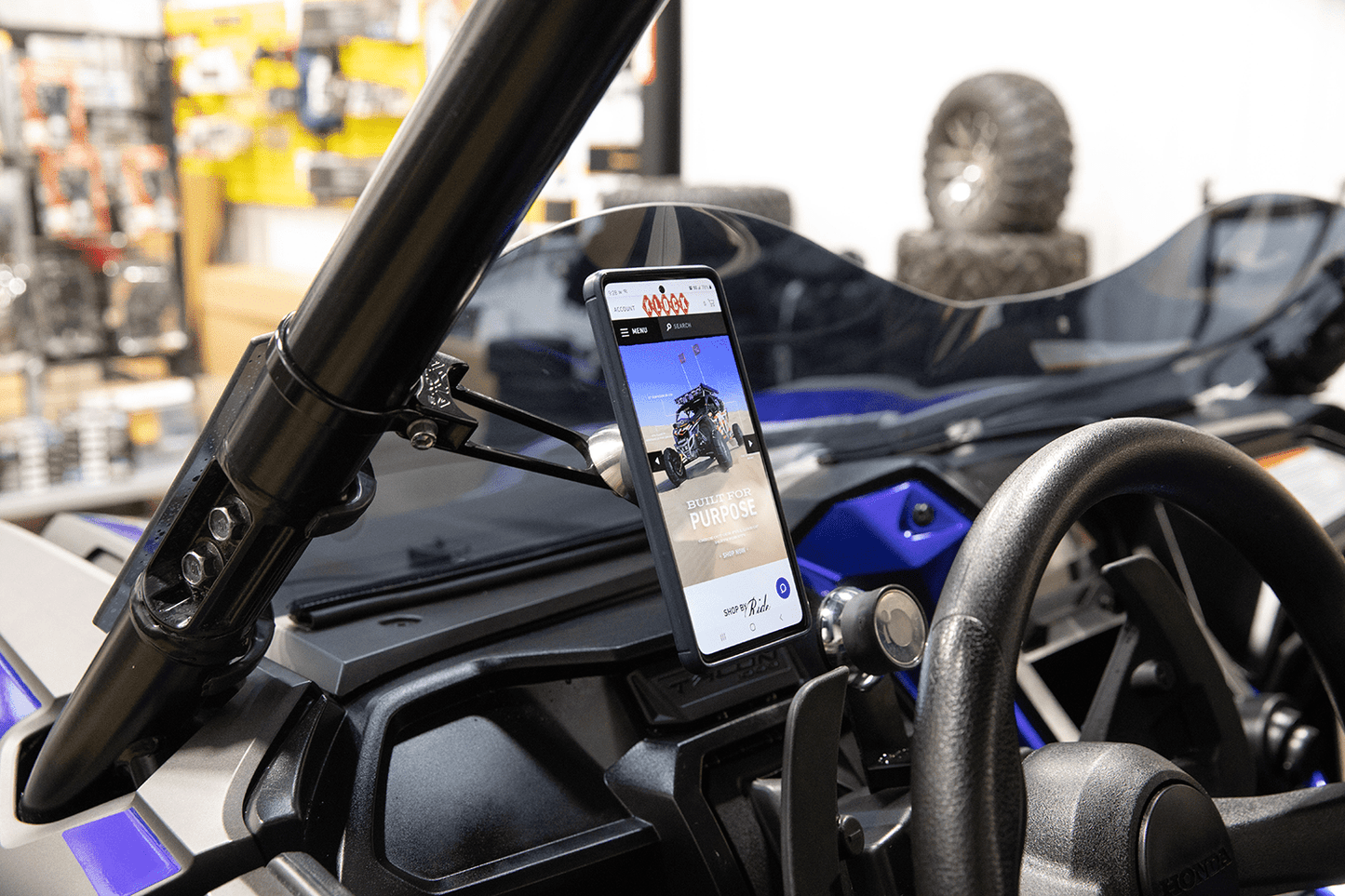 Klock Werks Roll Cage Phone Mount - Offset - 2 inch - KWD - 05 - 0532 - Moto - House MX