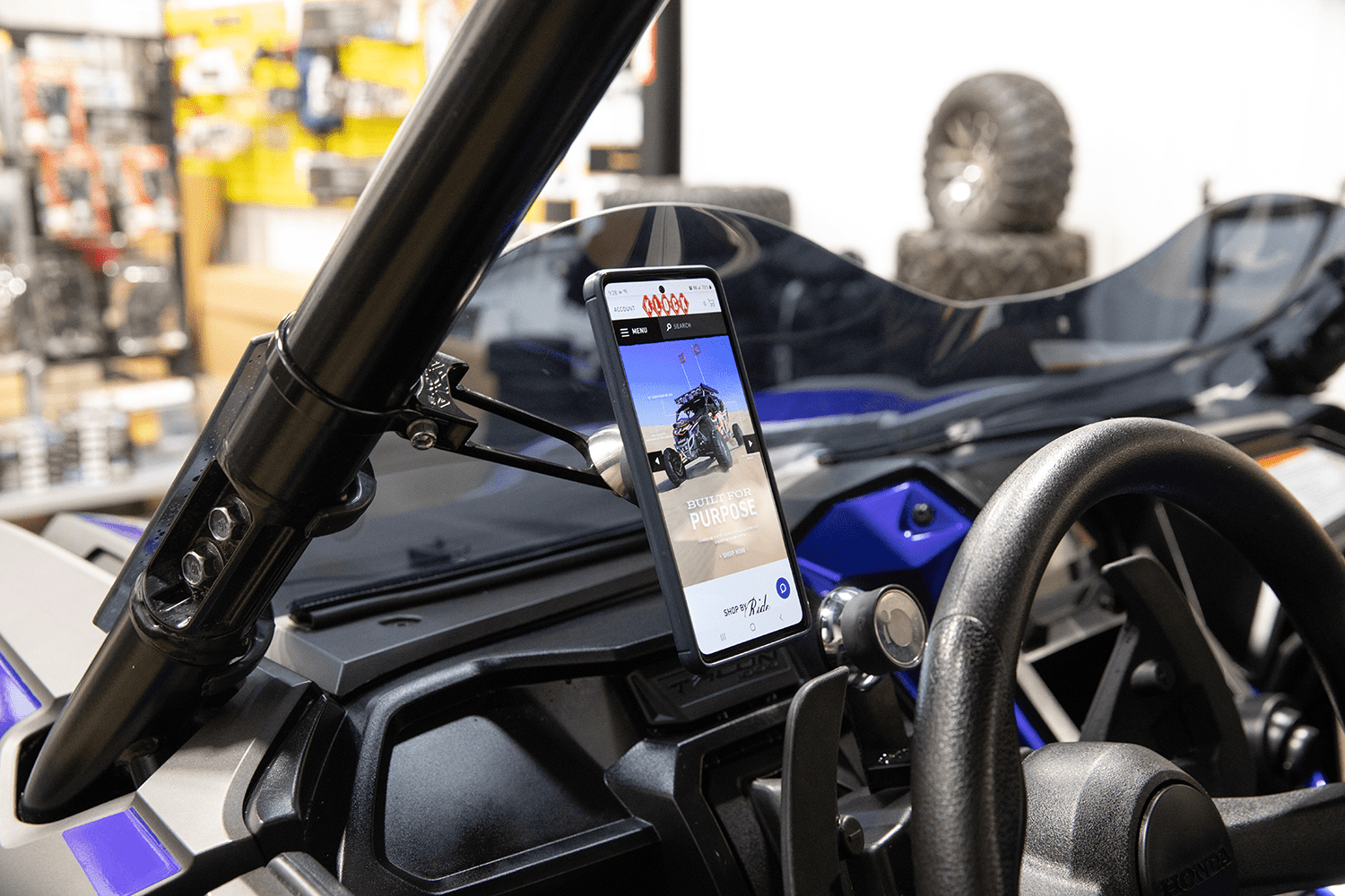 Klock Werks Roll Cage Phone Mount - Offset - 2 inch - KWD - 05 - 0532 - Moto - House MX