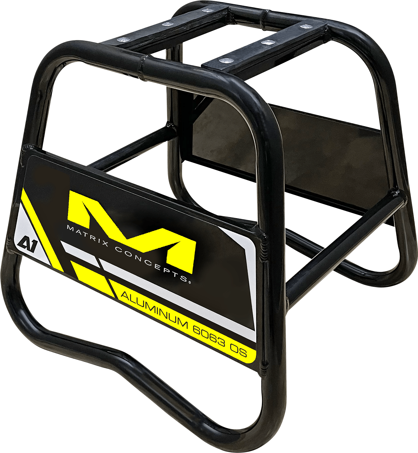 MATRIX CONCEPTS LLC A1 - 104 Aluminum Motorcycle Stand with Non - Slip Rubber Top, Yellow - Moto - House MX
