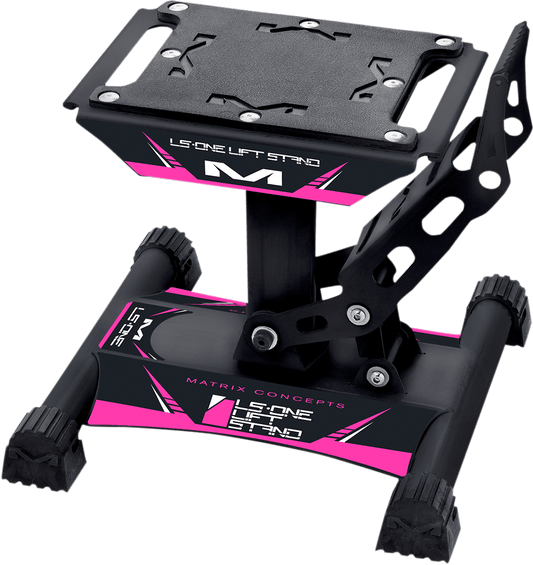 MATRIX CONCEPTS, LLC LS1 109 Pink Bike Stand * Adjustable Height with Anti - Slip Rubber Top and Feet - Moto - House MX