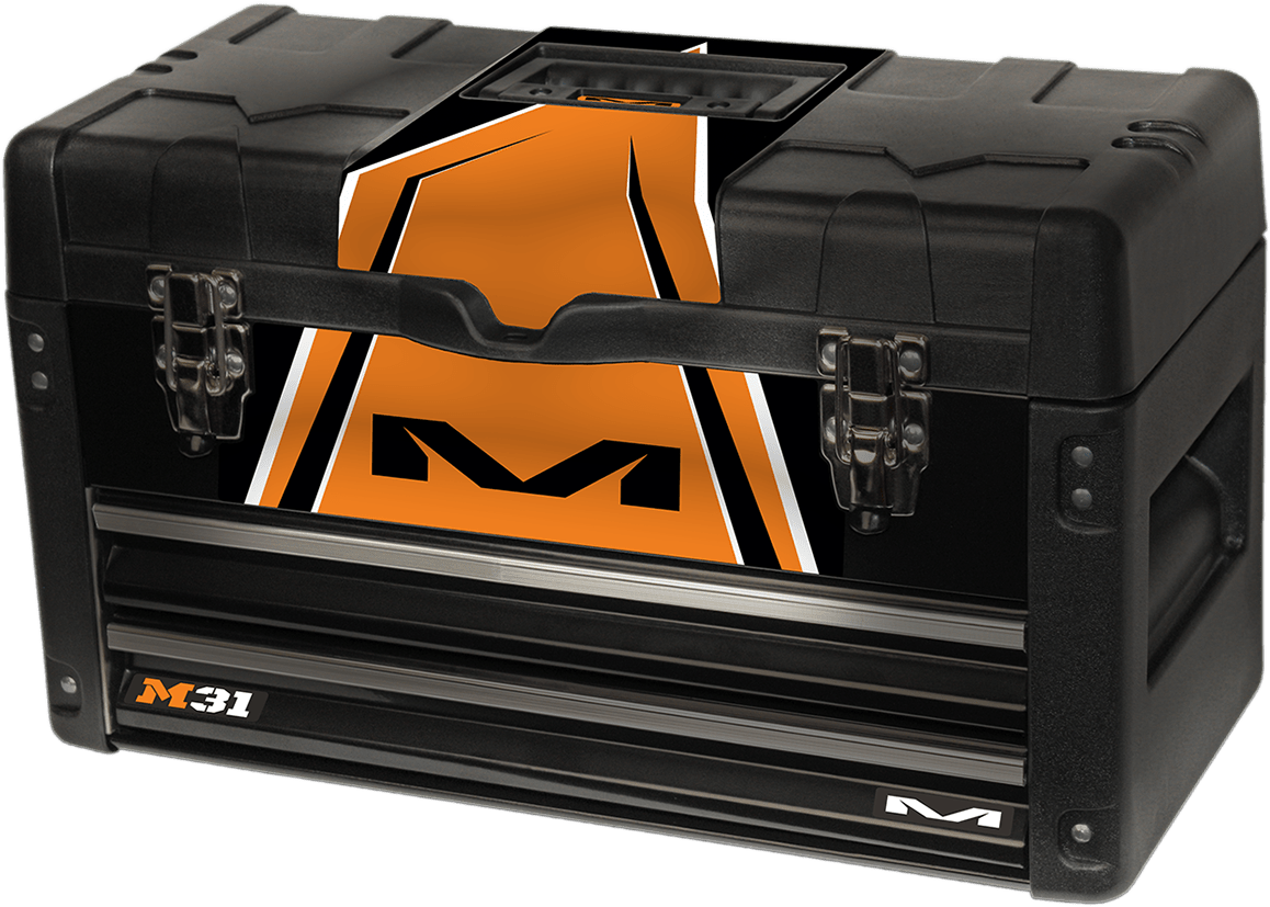 MATRIX CONCEPTS, LLC M31 Worx* Orange Storage Box with Metal Drawers and Tool Tray - Moto - House MX