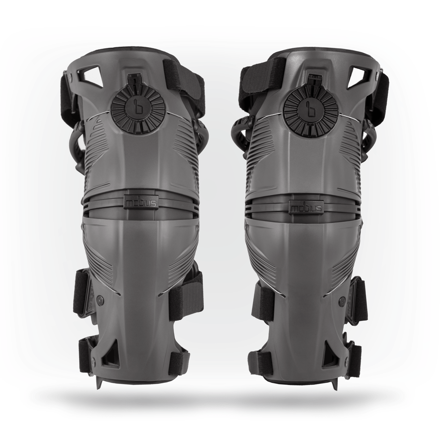 Mobius X8 Knee Braces - Ultimate Protection & Comfort! - Gray/Black - Pair - Moto - House MX