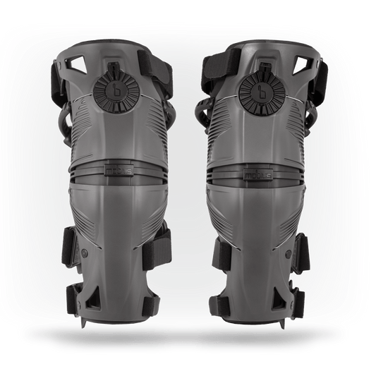Mobius X8 Knee Braces - Ultimate Protection & Comfort! - Gray/Black - Pair - Moto - House MX