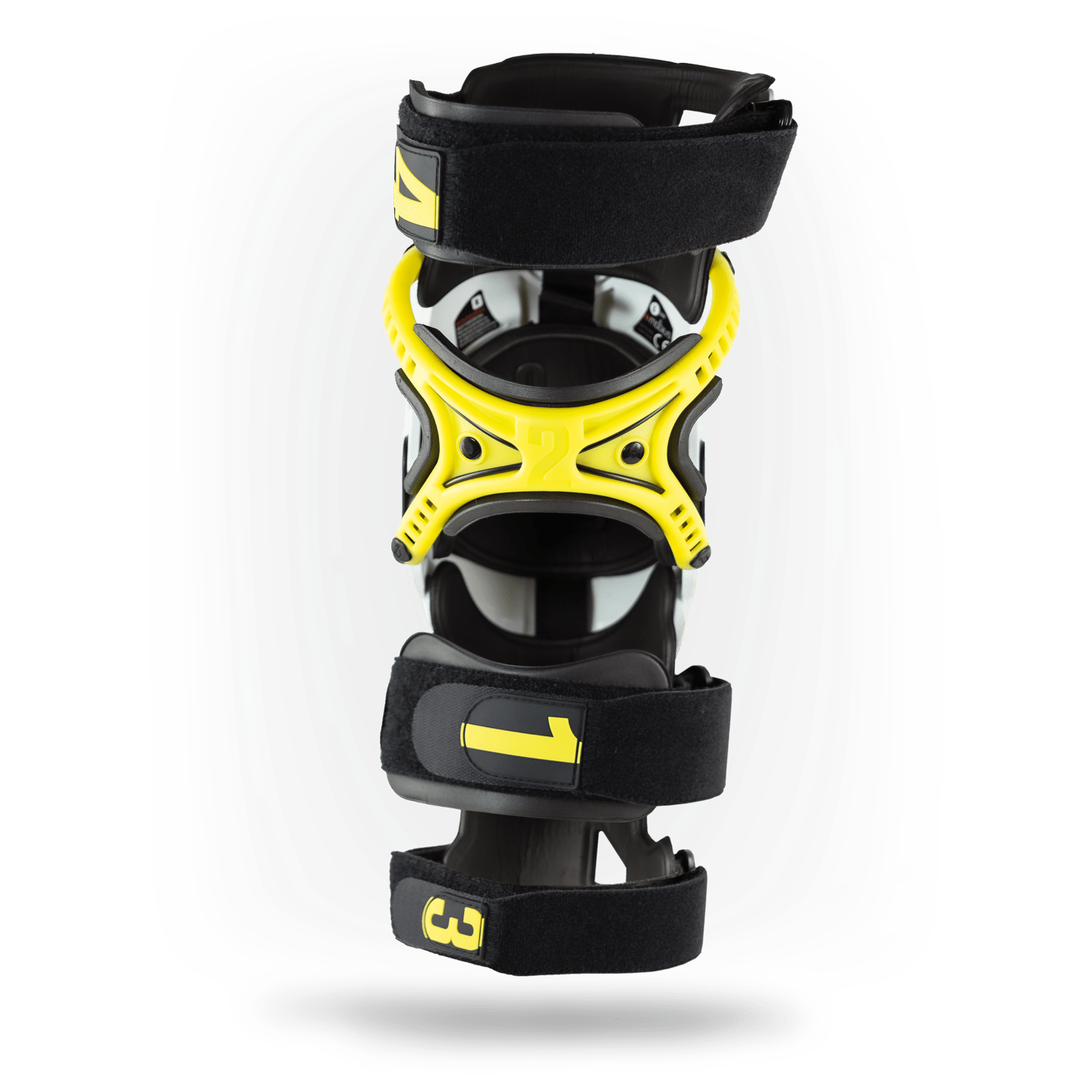 Mobius X8 Knee Braces - Ultimate Protection & Comfort! - White/Yellow - Pair - Moto - House MX