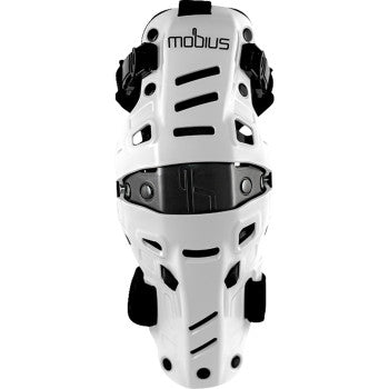 Mobius X8H Hybrid Knee Support - Comfort & Protection! - White/Black - Pair - Moto - House MX